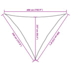 Sonnensegel 160 g/m² Braun 3,5x3,5x4,9 m HDPE