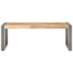 Couchtisch 110x60x40 cm Raues Mangoholz
