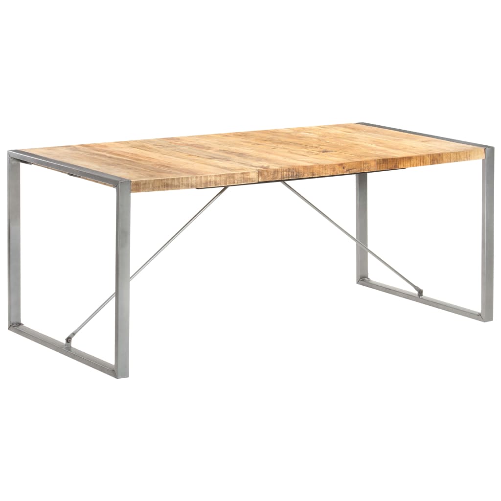 Esstisch 180x90x75 cm Raues Mango-Massivholz