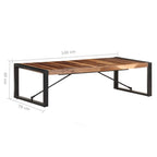 Couchtisch 140x70x40 cm Massivholz