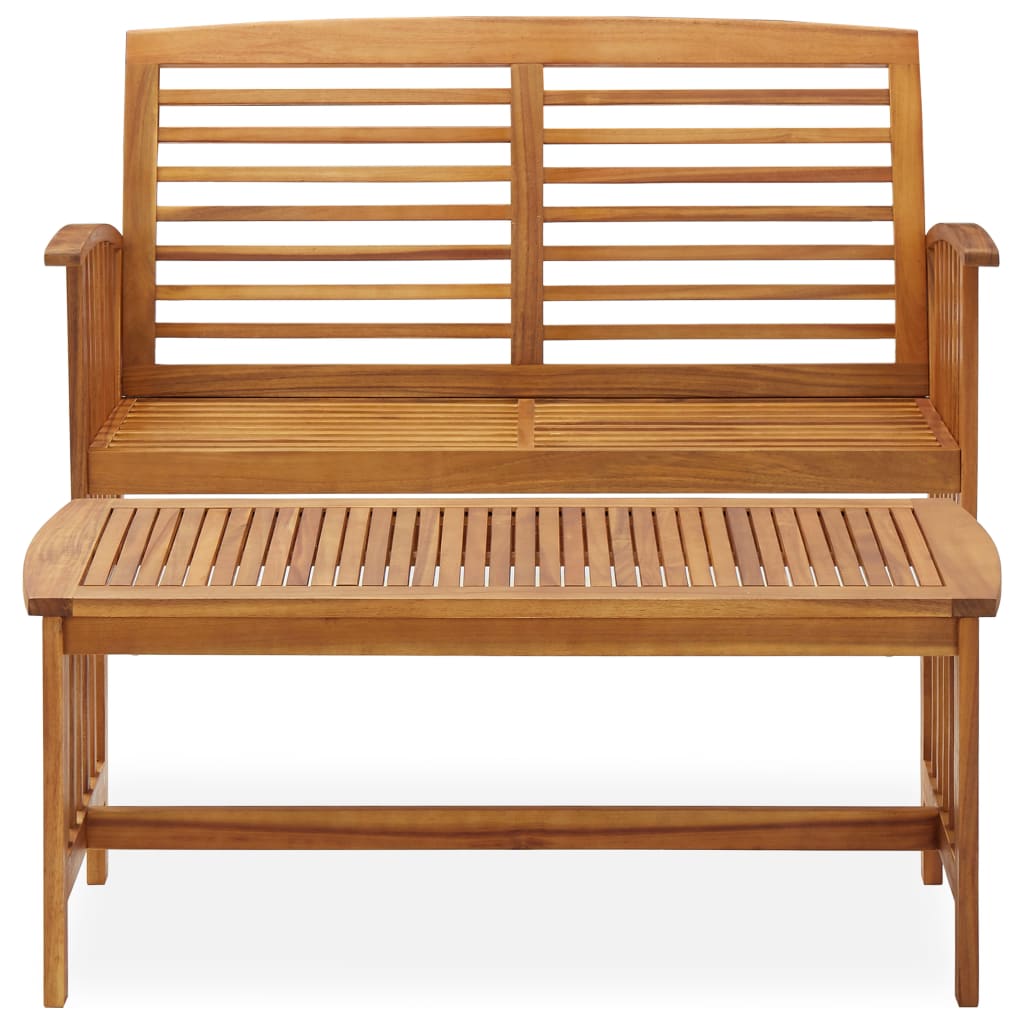 2-tlg. Garten-Lounge-Set Massivholz Akazie