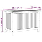 Gartenbox 90x50x58 cm Massivholz Akazie