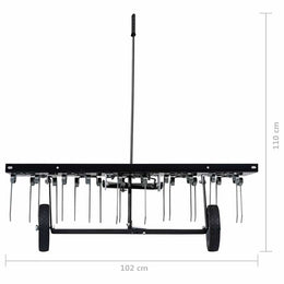 vidaXL Vertikutierer für Aufsitzmäher 100 cm