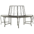 Baumbank Halbrund 160 cm Stahl