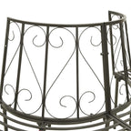 Baumbank Halbrund 160 cm Stahl