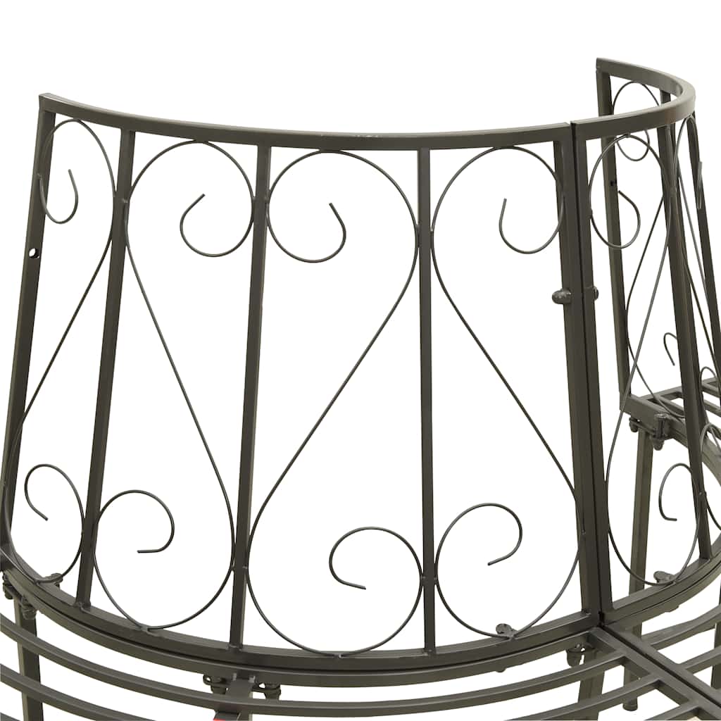 Baumbank Halbrund 160 cm Stahl