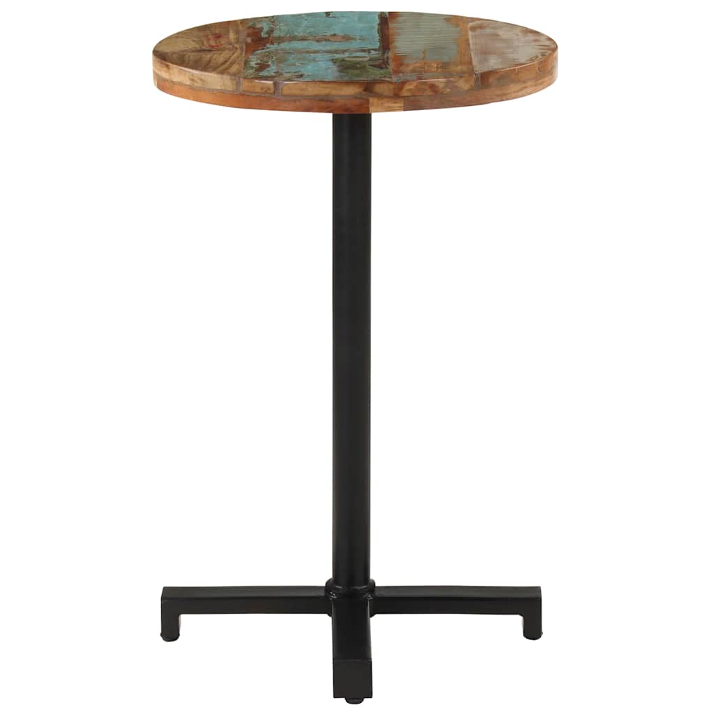 Bistrotisch Rund Ø50x75 cm Altholz Massiv
