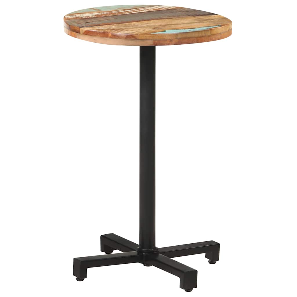 Bistrotisch Rund Ø50x75 cm Altholz Massiv