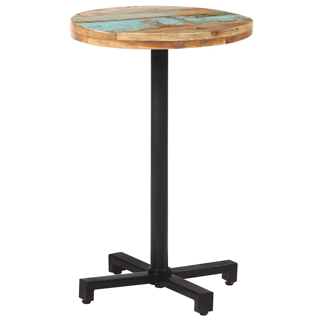 Bistrotisch Rund Ø50x75 cm Altholz Massiv