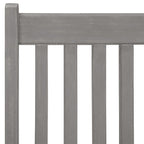 Verstellbare Gartenstühle 3 Stk. Grau Massivholz Akazie