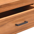 Schreibtisch mit 2 Schubladen 100x40x75 cm Teakholz