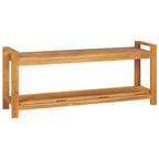 Sitzbank 120 cm Massivholz Teak