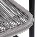 Gartenstühle 4 Stk. Kunststoff Rattan-Optik und Stahl 110 kg