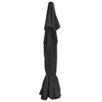 Ersatzbezug für Sonnenschirm Schwarz 515 cm
