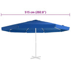 Ersatzbezug für Sonnenschirm Azurblau 515 cm