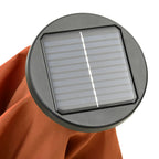 Sonnenschirm mit LED-Beleuchtung Terrakotta 200x211 cm Alu
