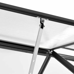 vidaXL Gewächshaus Anthrazit Aluminium 2,59 m³