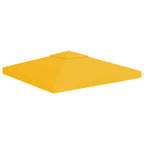 Pavillon-Dachplane mit Kaminabzug 310 g/m² 3x3 m Gelb