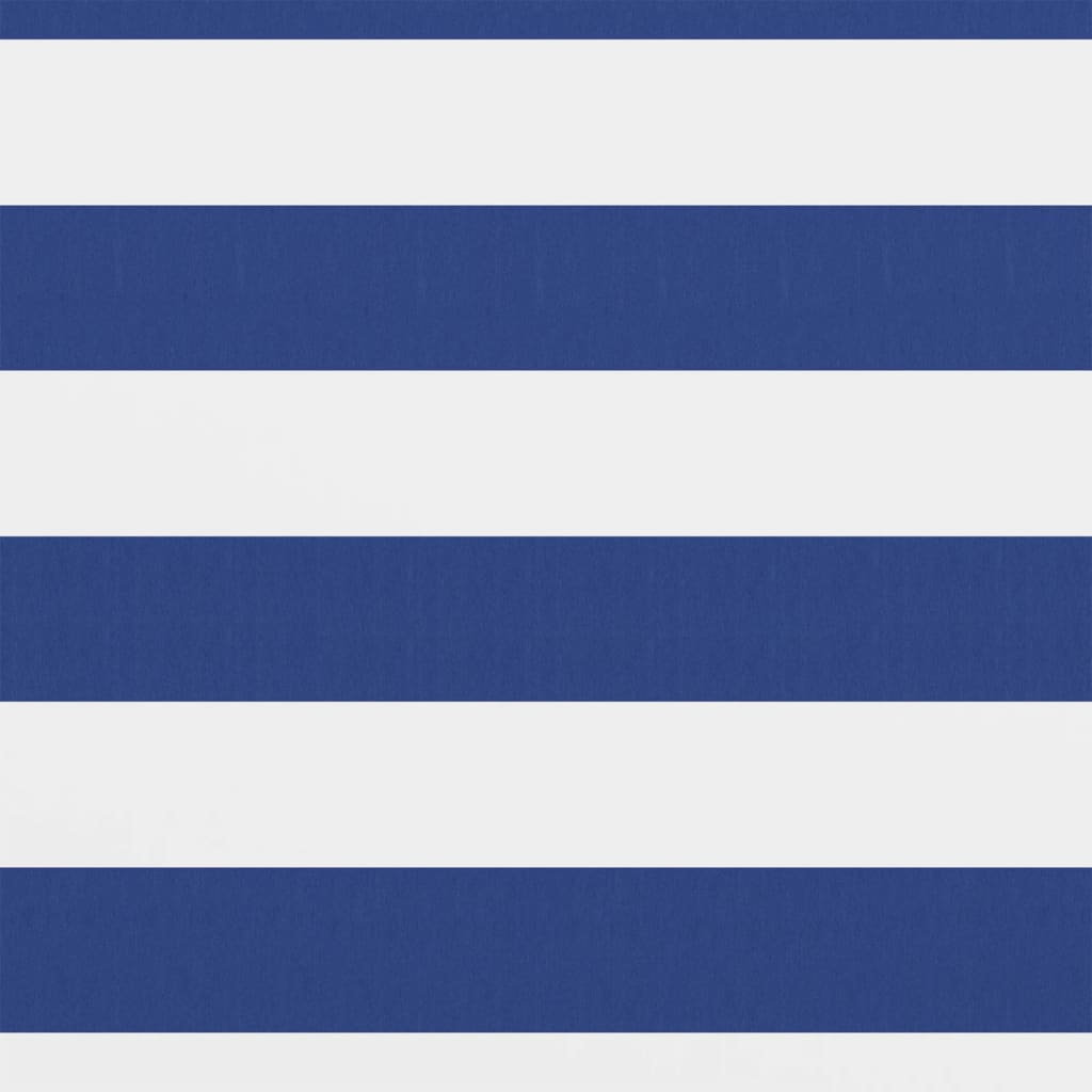 Balkon-Sichtschutz Weiß und Blau 120x300 cm Oxford-Gewebe