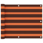 Balkon-Sichtschutz Orange und Braun 75x300 cm Oxford-Gewebe