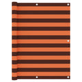 Balkon-Sichtschutz Orange und Braun 120x400 cm Oxford-Gewebe