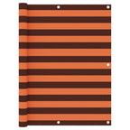 Balkon-Sichtschutz Orange und Braun 120x400 cm Oxford-Gewebe