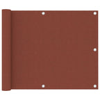Balkon-Sichtschutz Terrakotta-Rot 75x300 cm Oxford-Gewebe