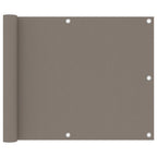 Balkon-Sichtschutz Taupe 75x300 cm Oxford-Gewebe