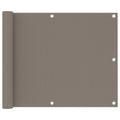 Balkon-Sichtschutz Taupe 75x500 cm Oxford-Gewebe