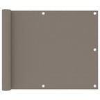 Balkon-Sichtschutz Taupe 75x500 cm Oxford-Gewebe