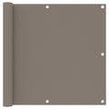 Balkon-Sichtschutz Taupe 90x500 cm Oxford-Gewebe