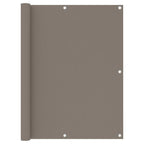 Balkon-Sichtschutz Taupe 120x500 cm Oxford-Gewebe