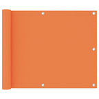 Balkon-Sichtschutz Orange 75x600 cm Oxford-Gewebe