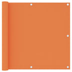 Balkon-Sichtschutz Orange 90x400 cm Oxford-Gewebe