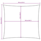 Sonnensegel Oxford-Gewebe Quadratisch 7x7 m Anthrazit
