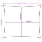 Sonnensegel Oxford-Gewebe Rechteckig 2x2,5 m Anthrazit