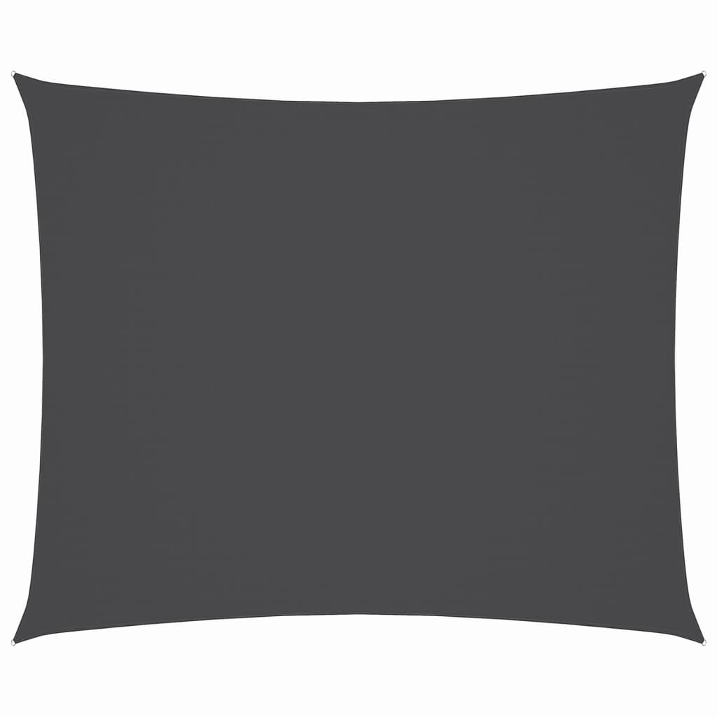 Sonnensegel Oxford-Gewebe Rechteckig 3x4 m Anthrazit