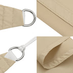 Sonnensegel Oxford-Gewebe Quadratisch 2,5x2,5 m Beige