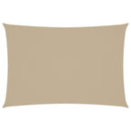 Sonnensegel Oxford-Gewebe Rechteckig 3x5 m Beige