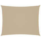 Sonnensegel Oxford-Gewebe Rechteckig 3,5x5 m Beige