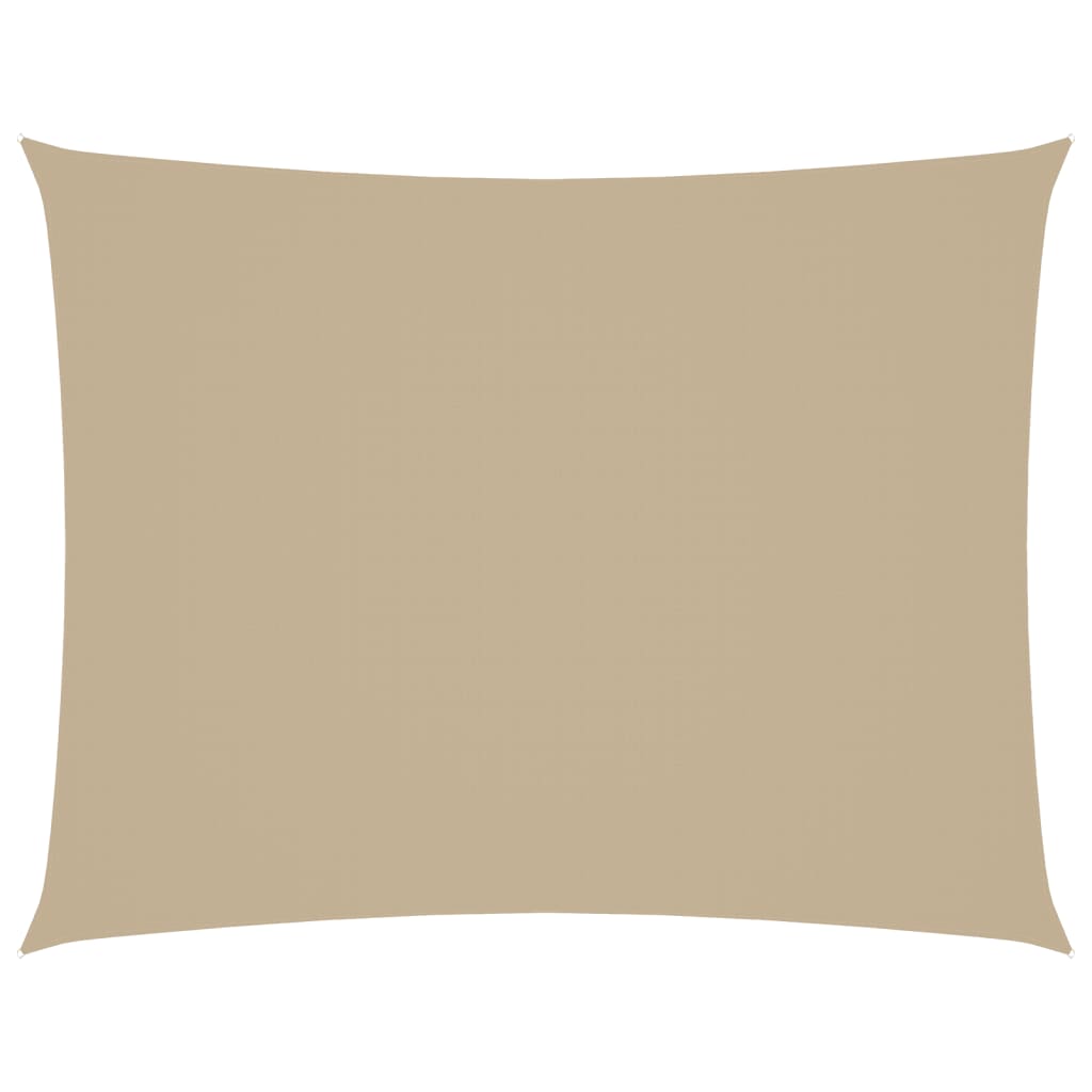 Sonnensegel Oxford-Gewebe Rechteckig 3,5x5 m Beige