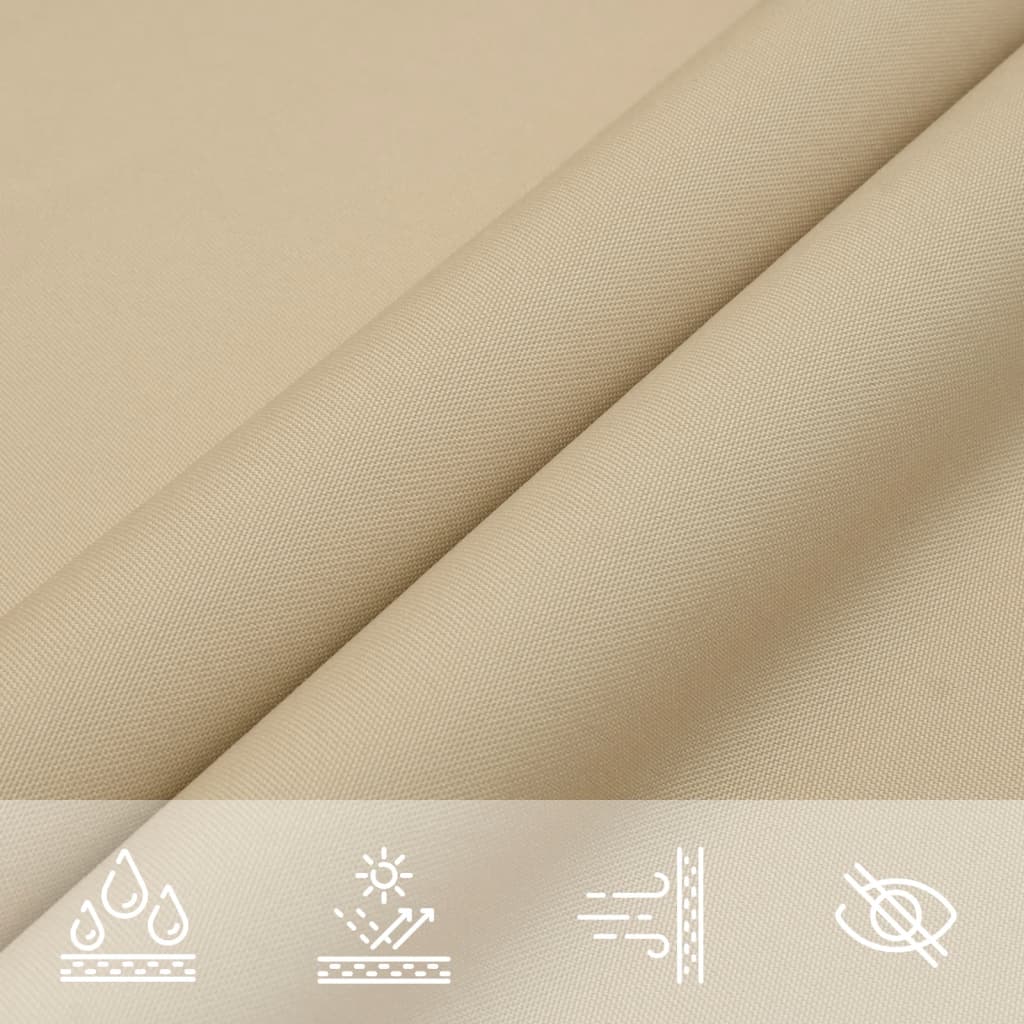 Sonnensegel Oxford-Gewebe Dreieckig 5x6x6 m Beige