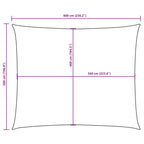 Sonnensegel Oxford-Gewebe Rechteckig 5x6 m Creme