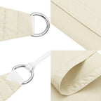 Sonnensegel Oxford-Gewebe Dreieckig 3x4x5 m Creme