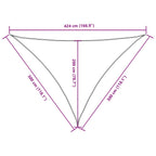 Sonnensegel Oxford-Gewebe Dreieckig 3x3x4,24 m Weiß