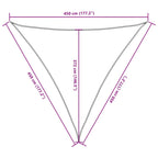 Sonnensegel Oxford-Gewebe Dreieckig 4,5x4,5x4,5 m Weiß