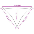 Sonnensegel Oxford-Gewebe Dreieckig 4x5x5 m Weiß