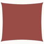 Sonnensegel Oxford-Gewebe Quadratisch 3x3 m Terrakotta-Rot