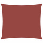 Sonnensegel Oxford-Gewebe Rechteckig 2,5x3 m Terrakotta-Rot