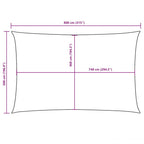 Sonnensegel Oxford-Gewebe Rechteckig 5x8 m Terrakotta-Rot